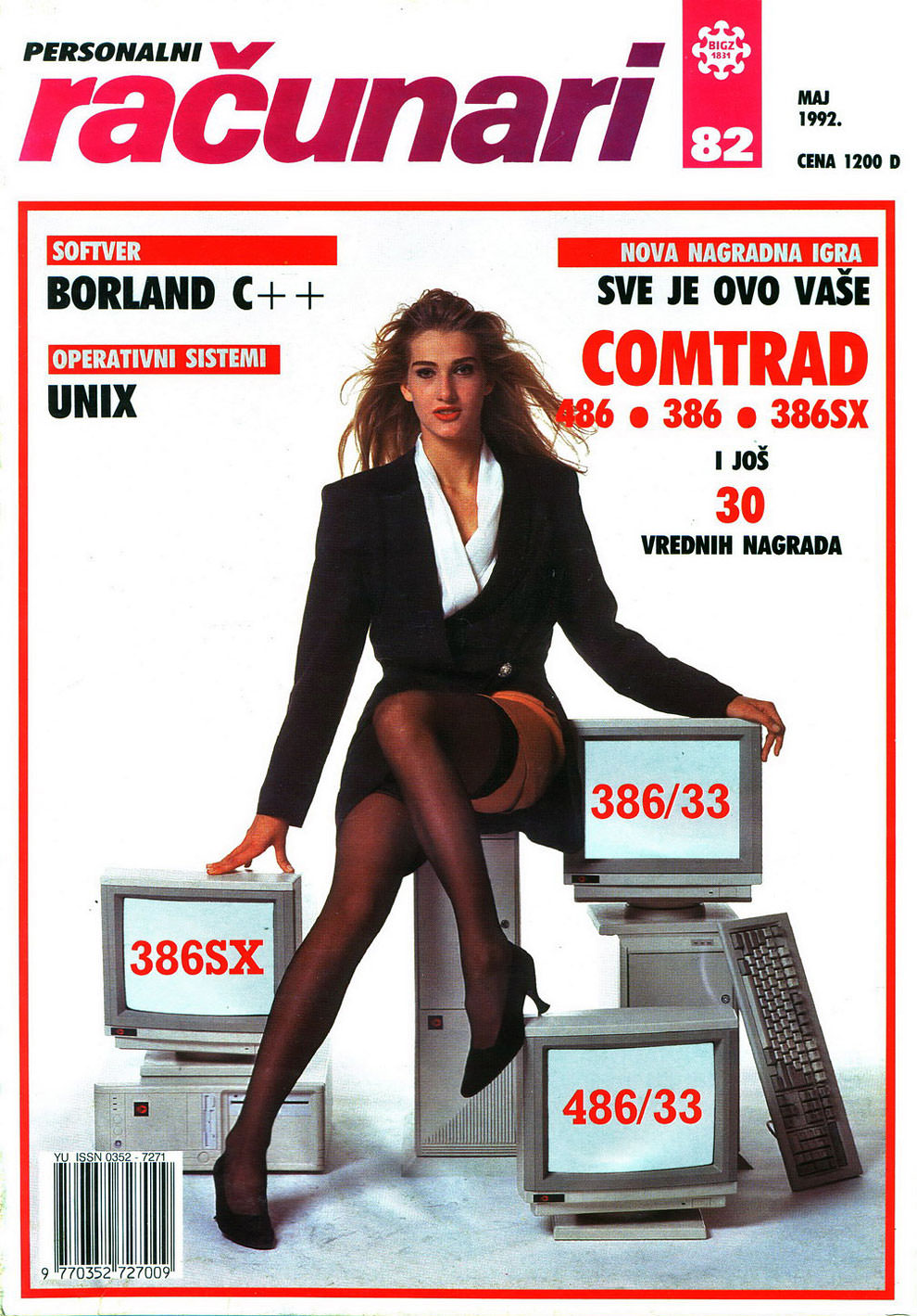 Sensual Vintage Yugoslavian Computer Magazine Covers Girls Of The 1980s-90s Vintage Ads