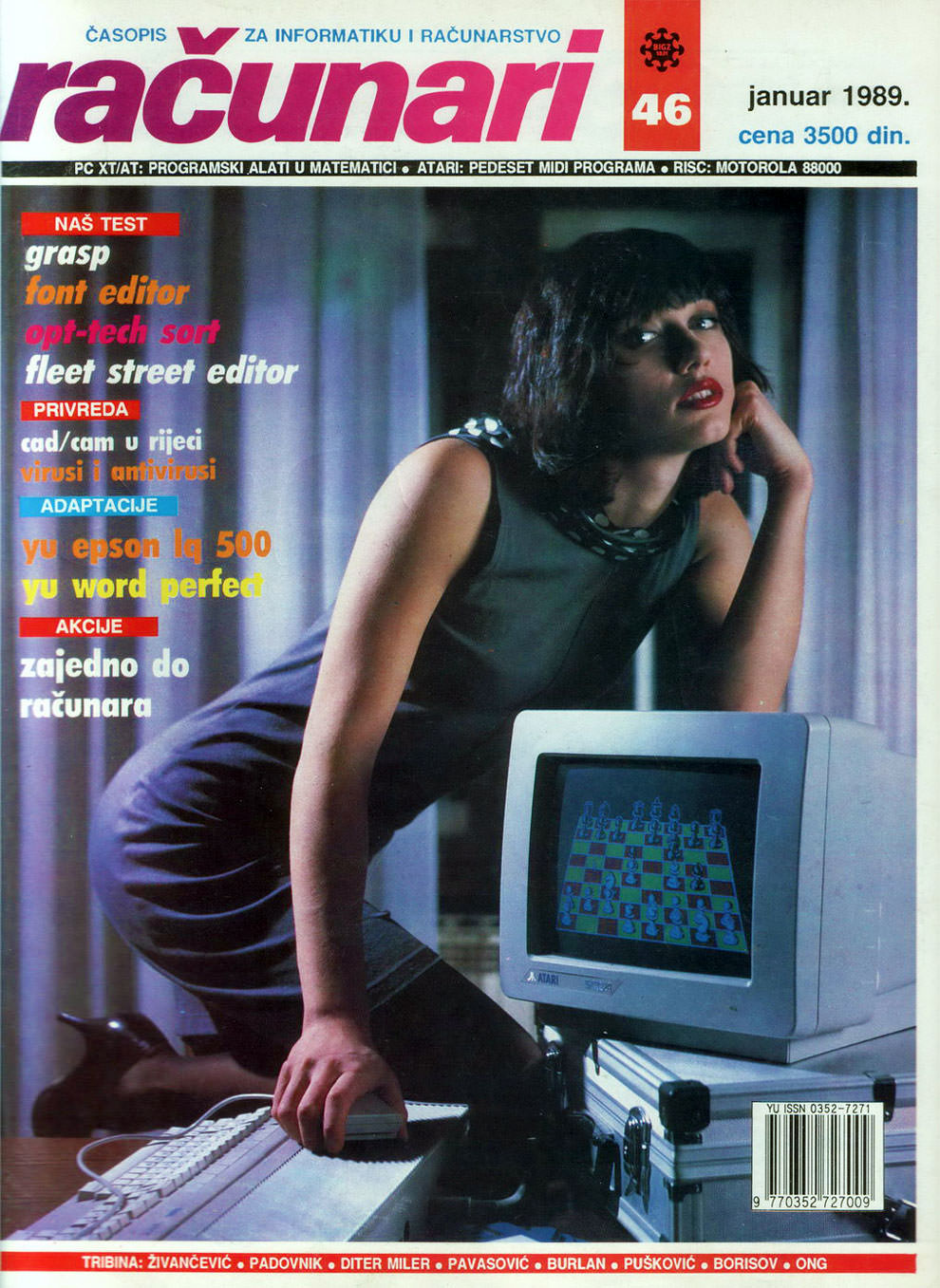 #5  Sensual Vintage Yugoslavian Computer Magazine Covers Girls Of The 1980s-90s #5 Vintage Ads