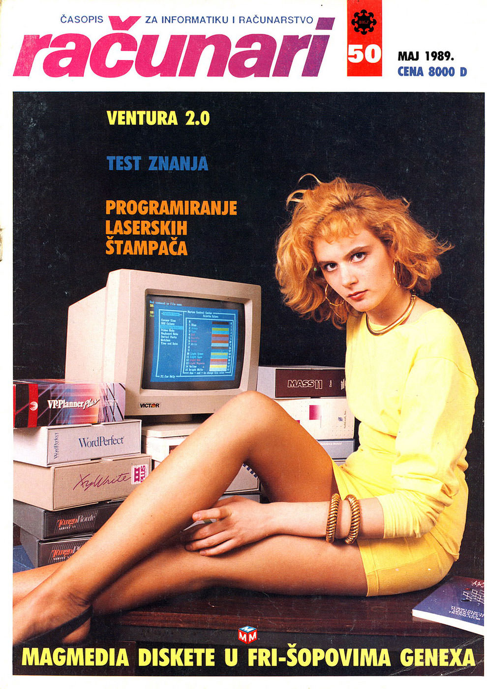 Sensual Vintage Yugoslavian Computer Magazine Covers Girls Of The 1980s-90s Vintage Ads