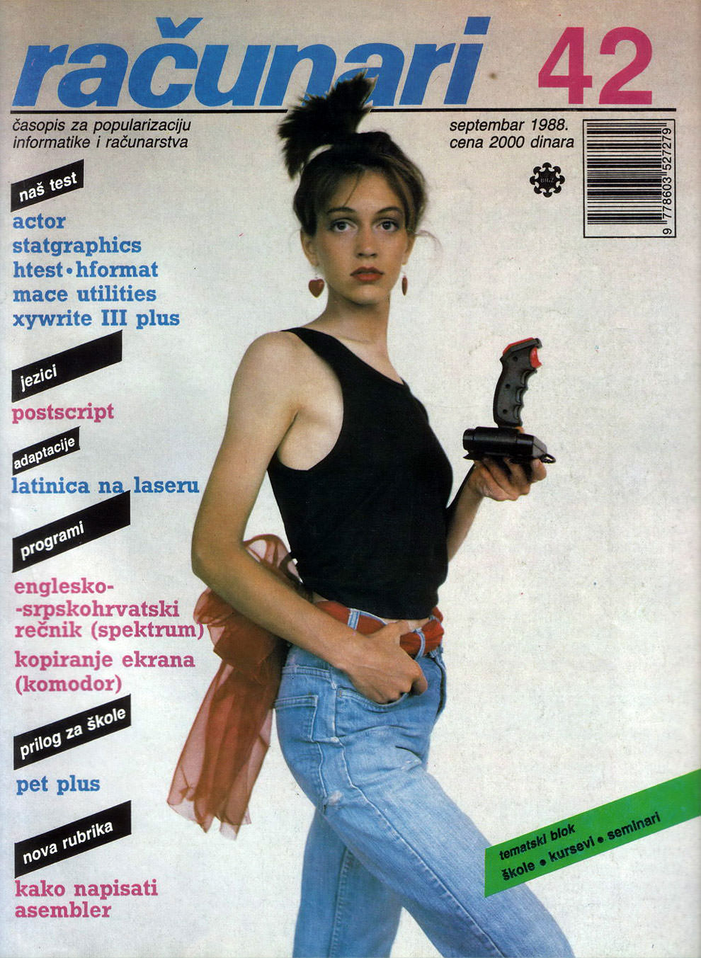 Sensual Vintage Yugoslavian Computer Magazine Covers Girls Of The 1980s-90s Vintage Ads