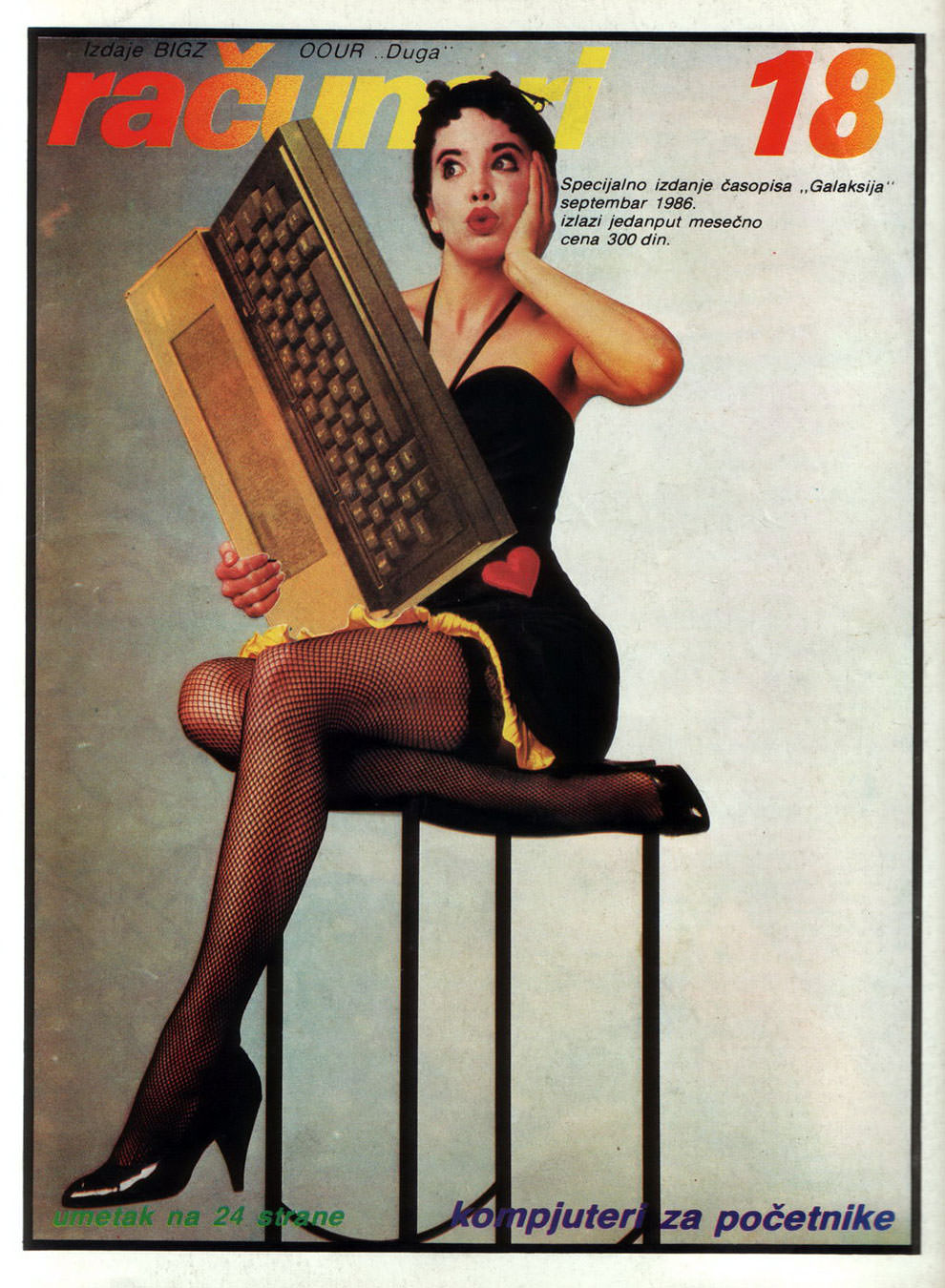 Sensual Vintage Yugoslavian Computer Magazine Covers Girls Of The 1980s-90s Vintage Ads