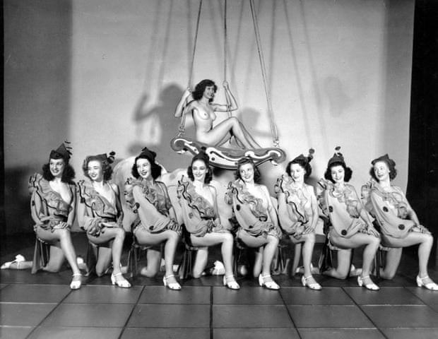 #10 Polly Perkins performing at the Windmill theatre, 1950s