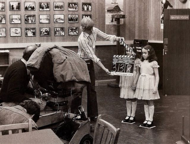 #2 The twin girls on the set of “The Shining”
