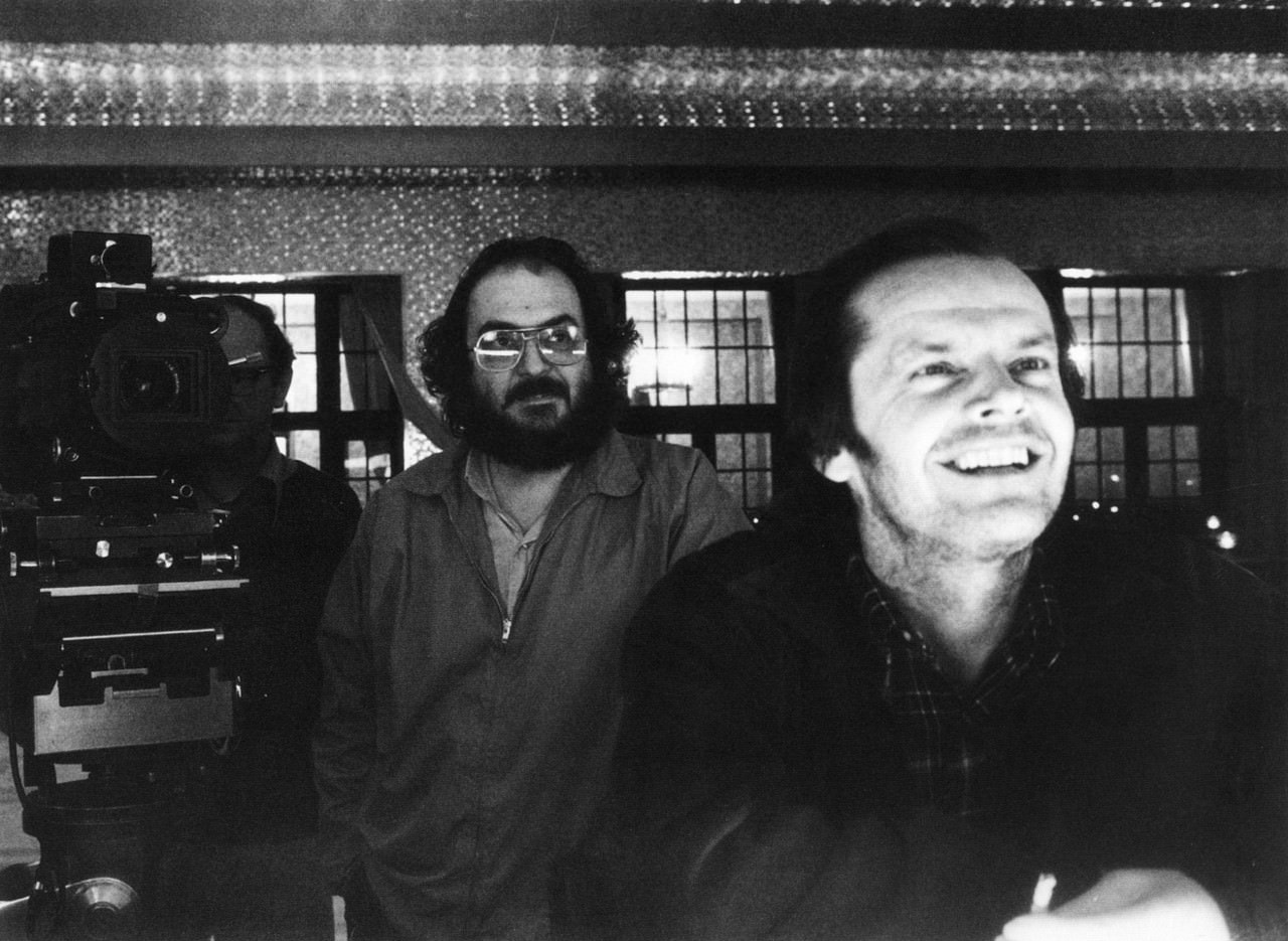 #18 Stanley Kubrick and Jack Nicholson on set.