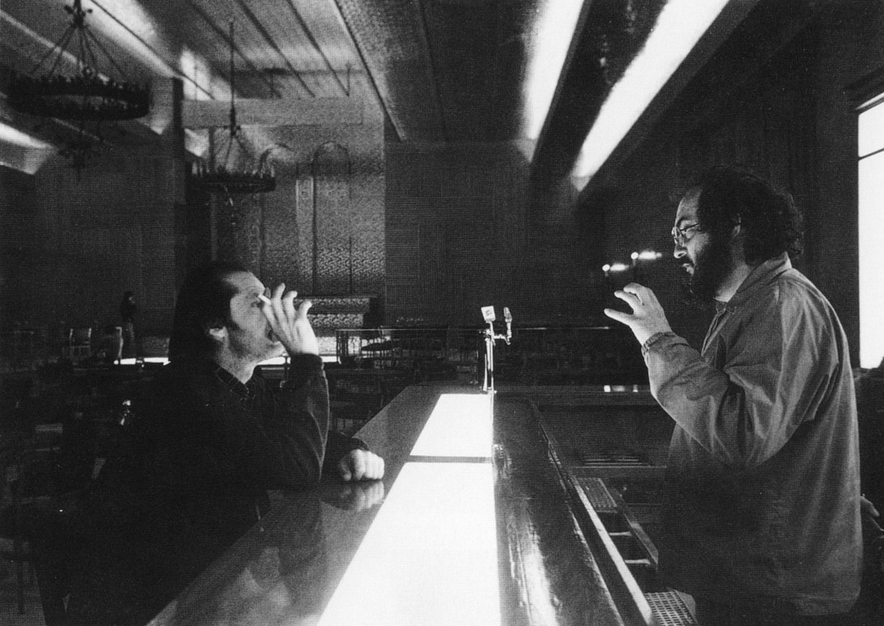 #19 Stanley Kubrick and Jack Nicholson on set.