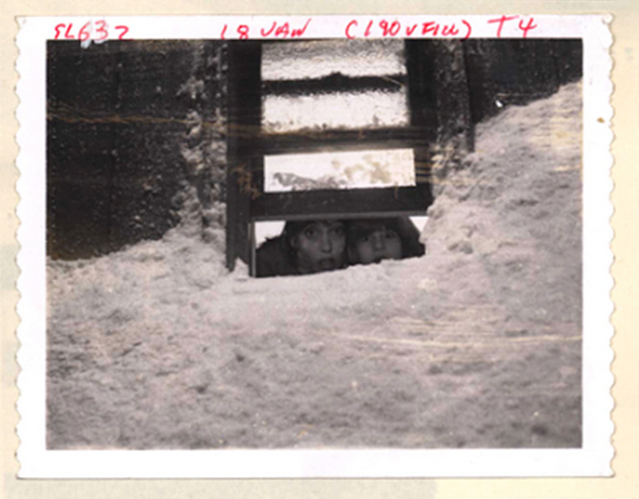 #39 Shelley Duvall and Danny Lloyd during continuity Polaroid.