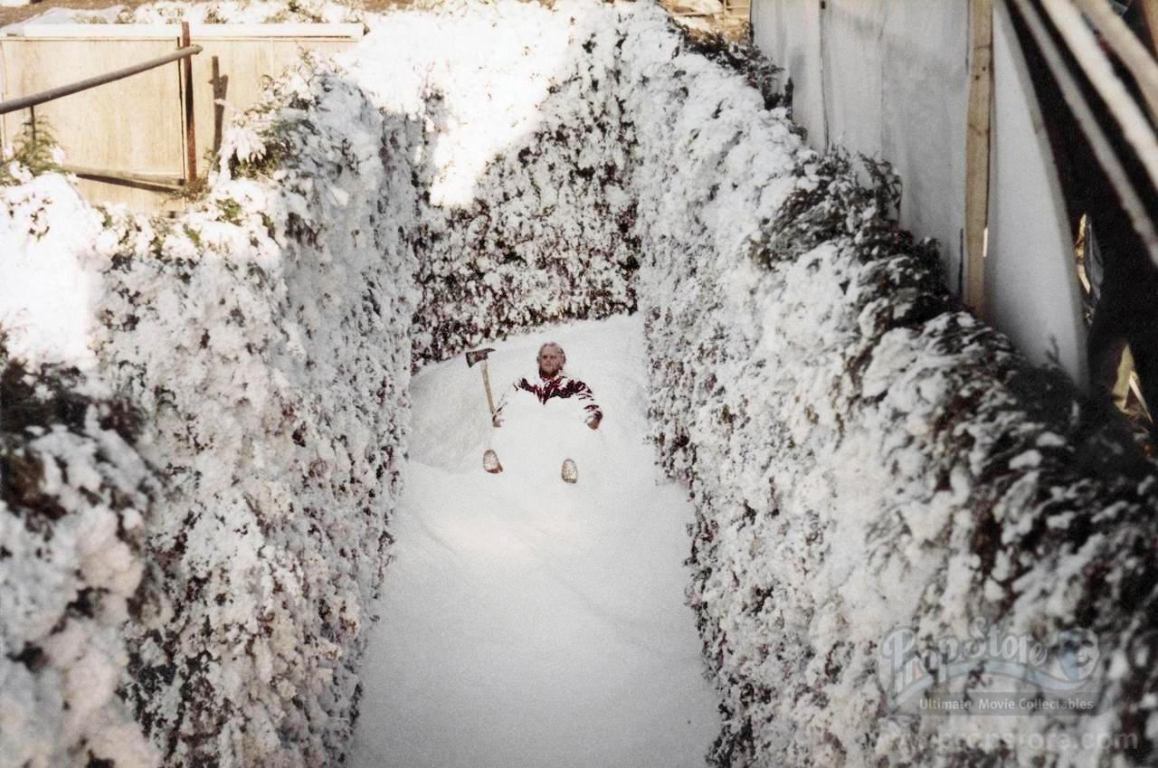 #46 Jack Nicholson posing for his final moment frozen in the snow.