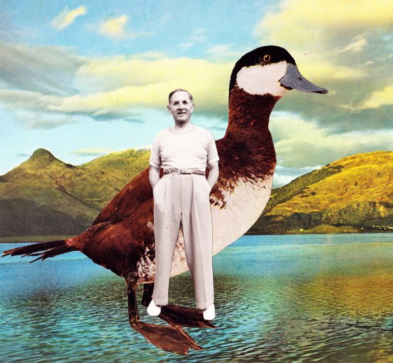 #17 Durwood time traveled to a parallel universe where giant ducks walked on water and allowed you to take your photo with them as a souvenir