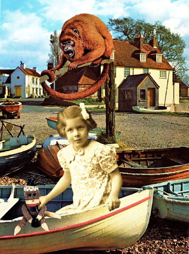 Jenny’s greatest pleasure was taunting, with her favorite toy, a howler monkey who lived in the backwater of Chichester Harbor
