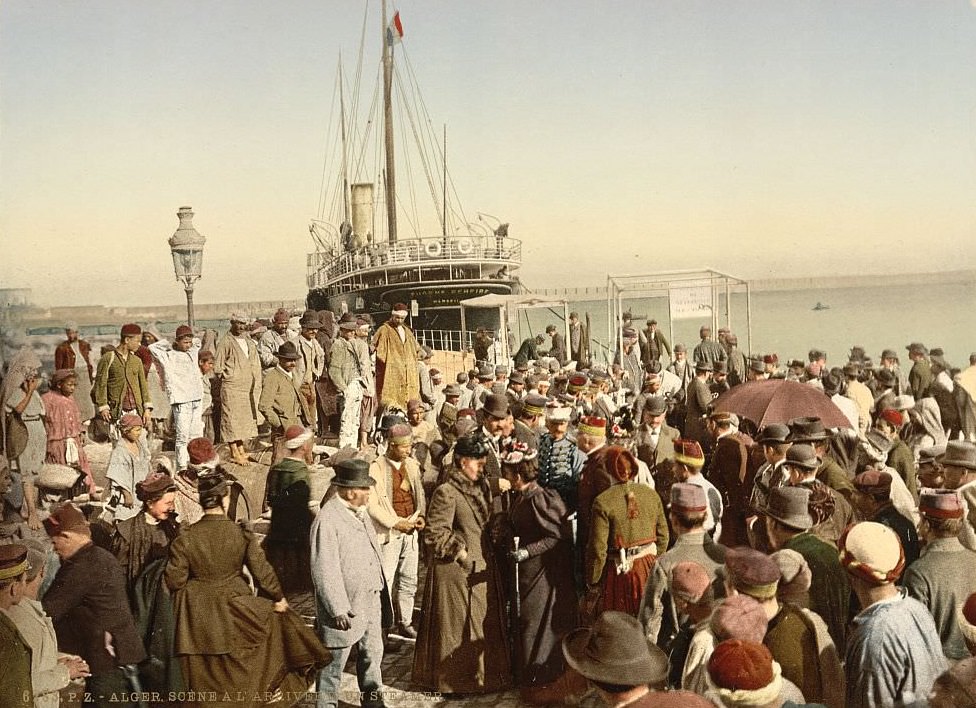 #56 Disembarking from a ship, Algiers, Algeria