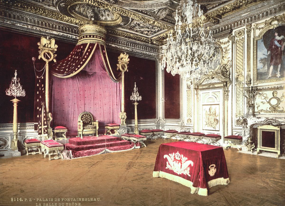 #25 The throne room, Fontainebleau Palace.