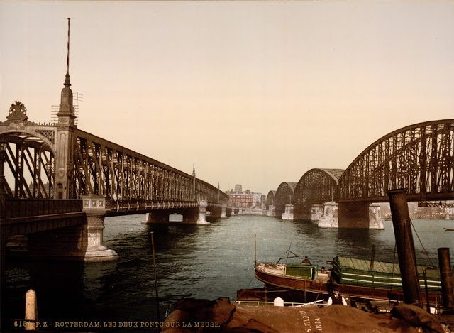 #52 The two bridges on the Meuse, Rotterdam, South Holland, the Netherlands