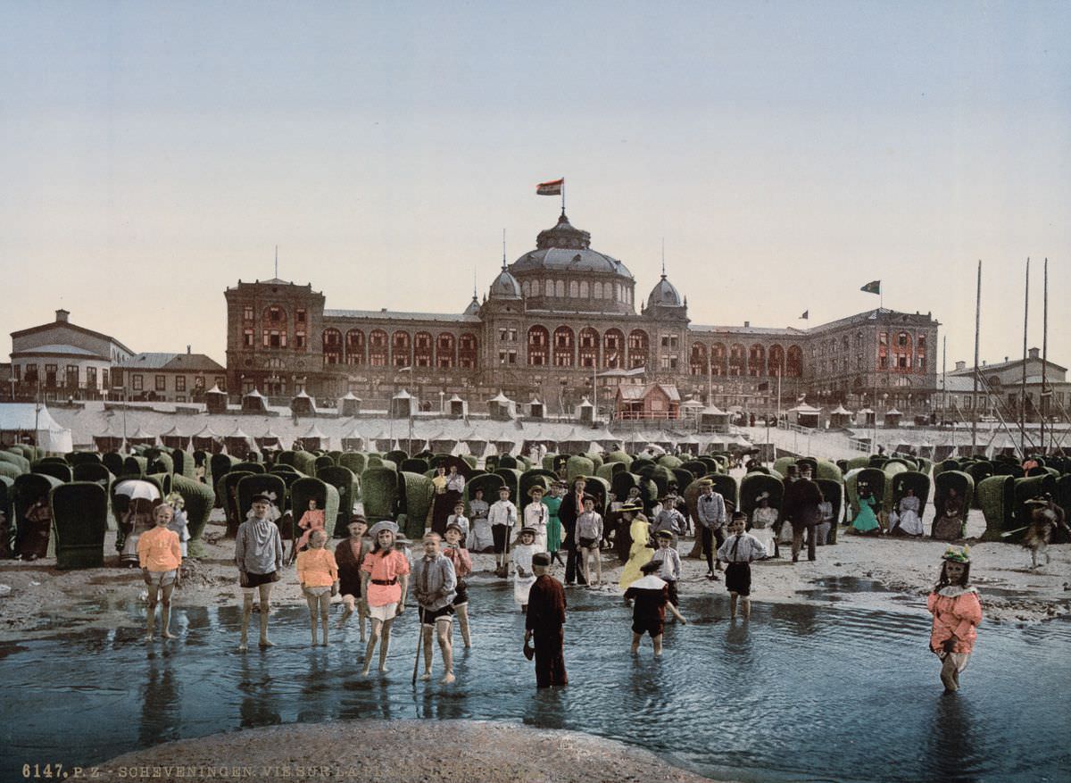 #4 Beachgoers and the Kursaal, Scheveningen.