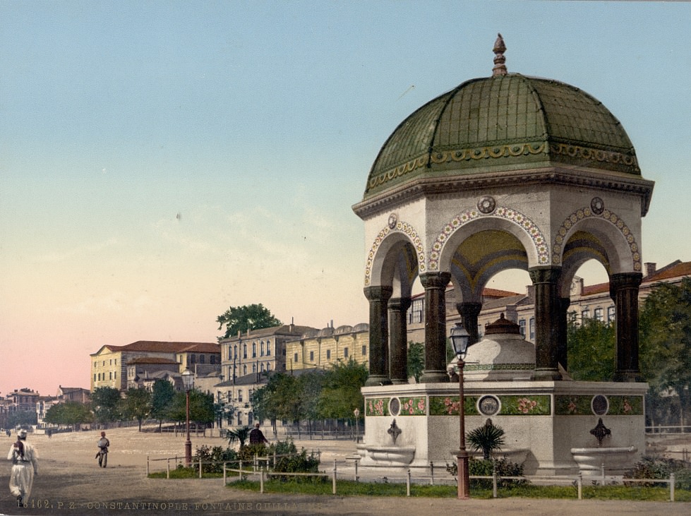 #15 Alman (German) Fountain,Constantinople, Turkey