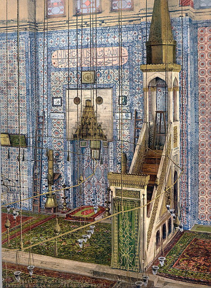 #20 Interior of mosque Rüstem Paşa,Constantinople, Turkey