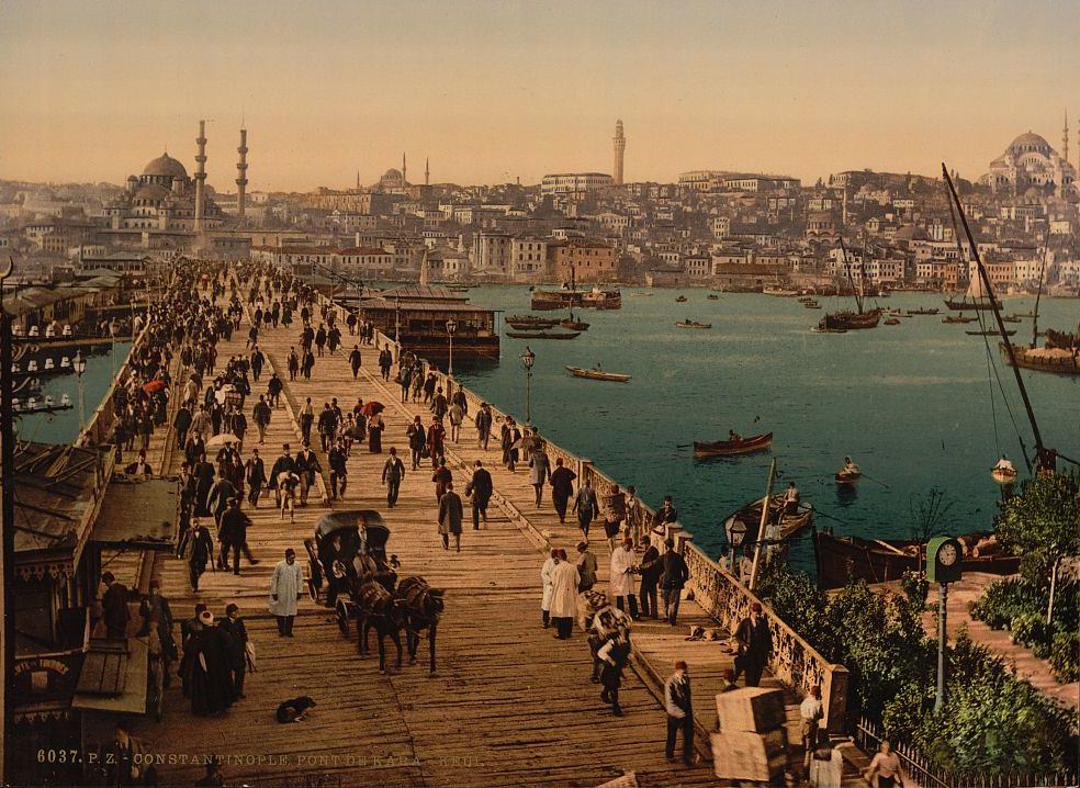 #42 Kara-Keui (Galata) bridge, Constantinople, Turkey