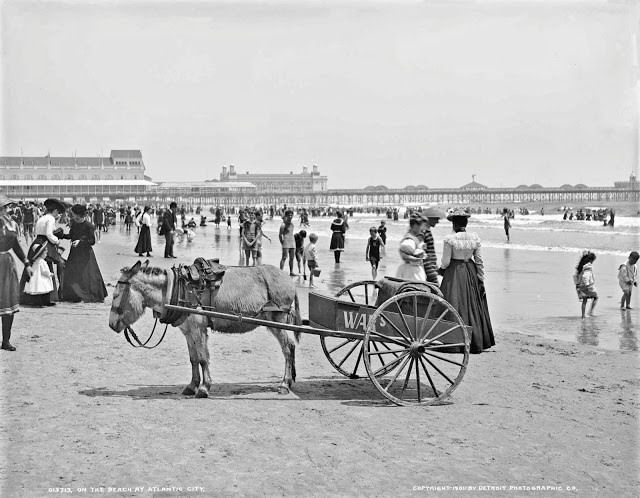 #27 On the beach at Atlantic City, 1901