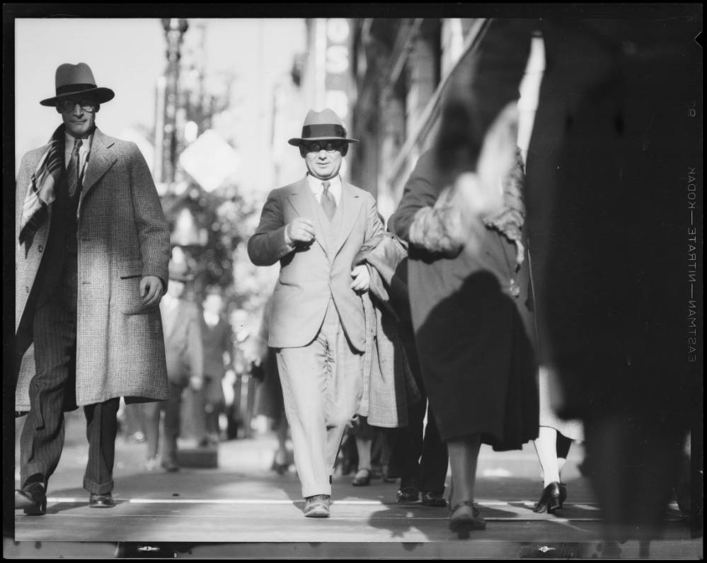 #27 Crowds at Broadway and 7th Street, Los Angeles, CA, 1930