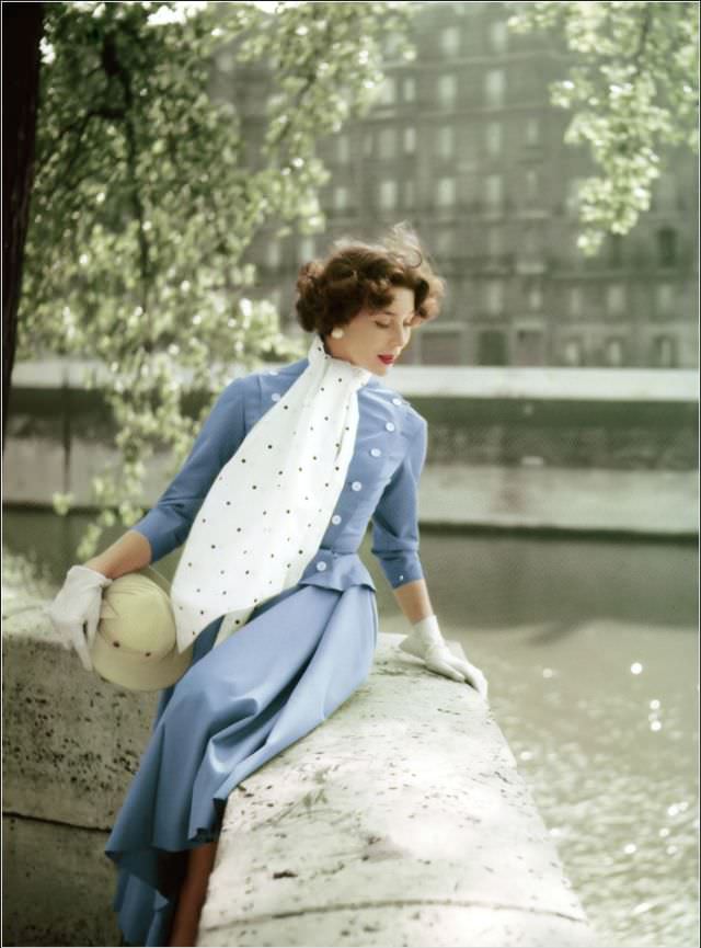 #6 Bettina Graziani,variant used for cover of Elle, July 1954