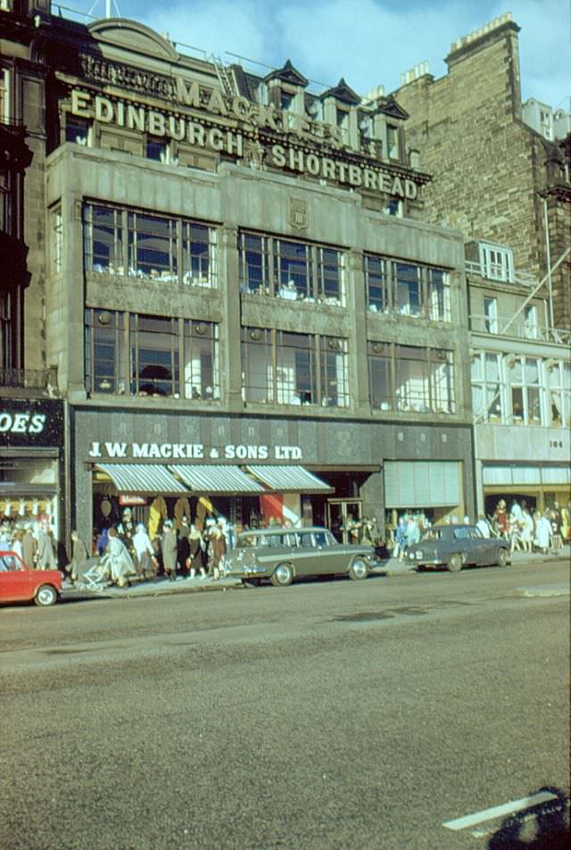 #10 J. W. Mackie’s Shop & Tea Room, Princes Street, Edinburgh, 1961
