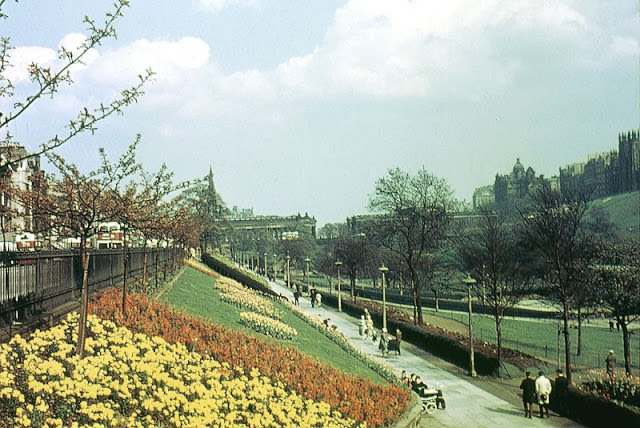 #2 Princes Street Gardens looking east, Edinburgh, 1961