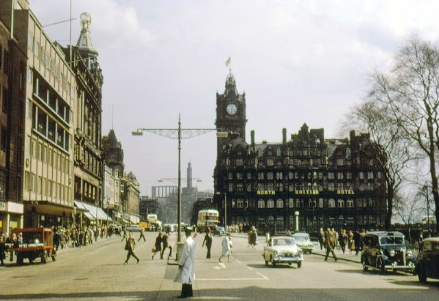 #16 Princes Street looking east, Edinburgh, circa 1962