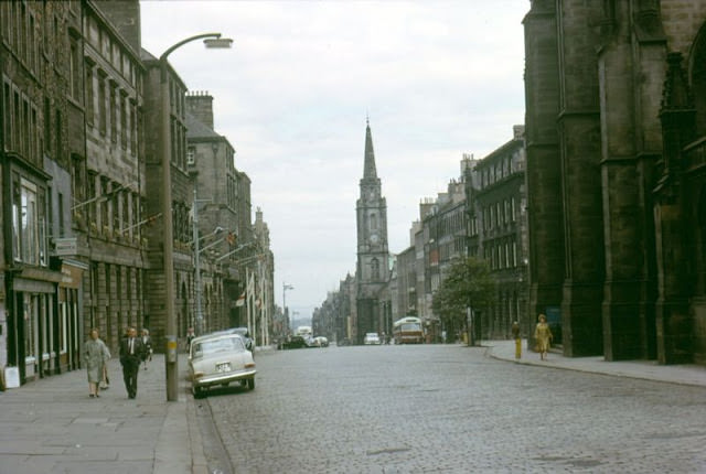 #28 High Street Looking East at St. Giles, Edinburgh, 1964