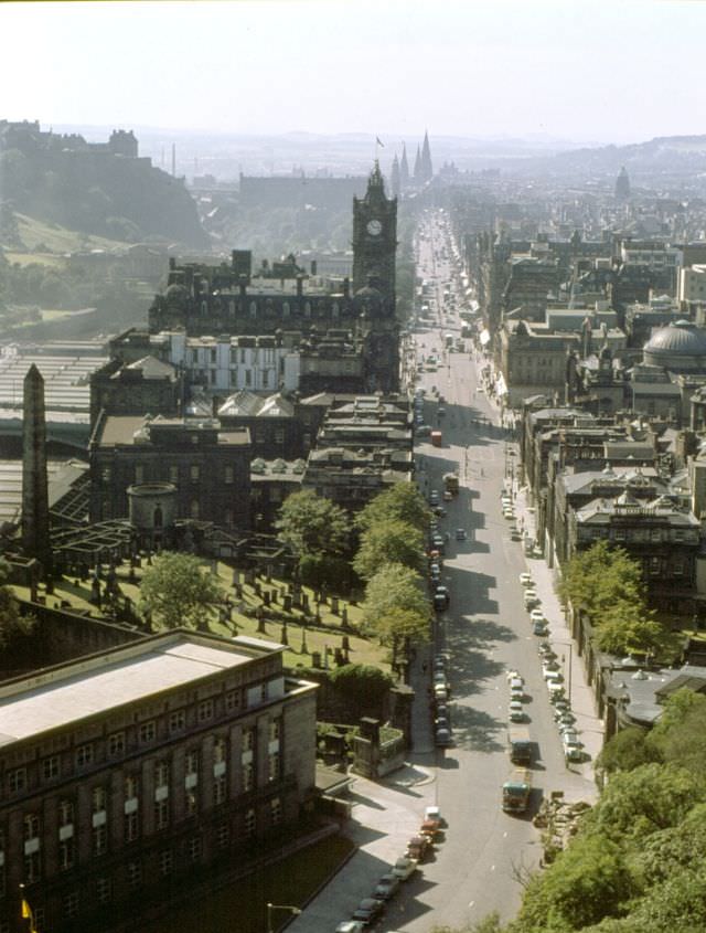 #56 Princes Street from Calton Hill, Edinburgh, 1964