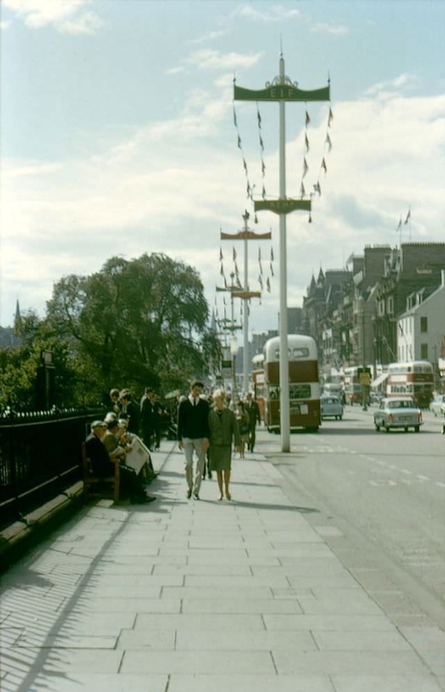 #71 Princes Street looking east, Edinburgh, 1964