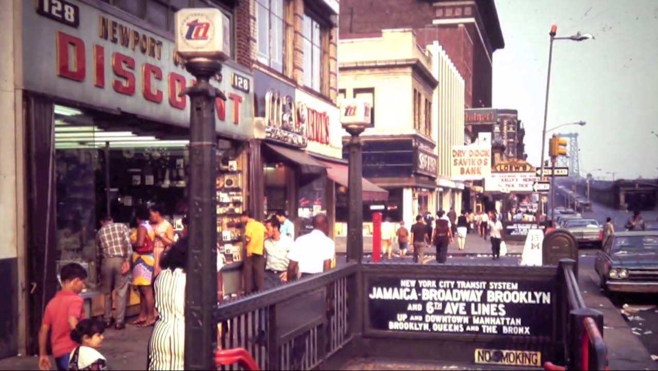 #1 Delancey at Norfolk Street, facing East, early ’70s