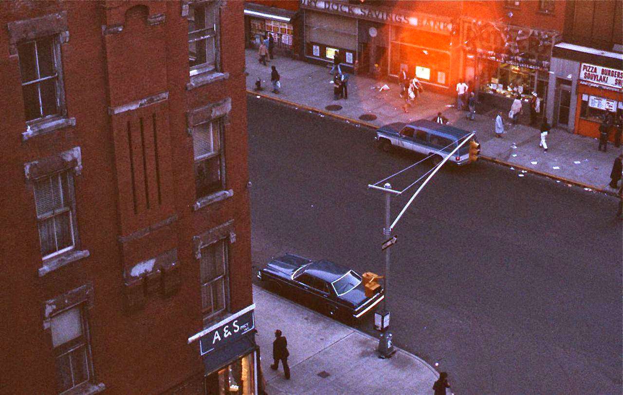 #52 Second Avenue at East Seventh Street facing Southwest, late 1970s