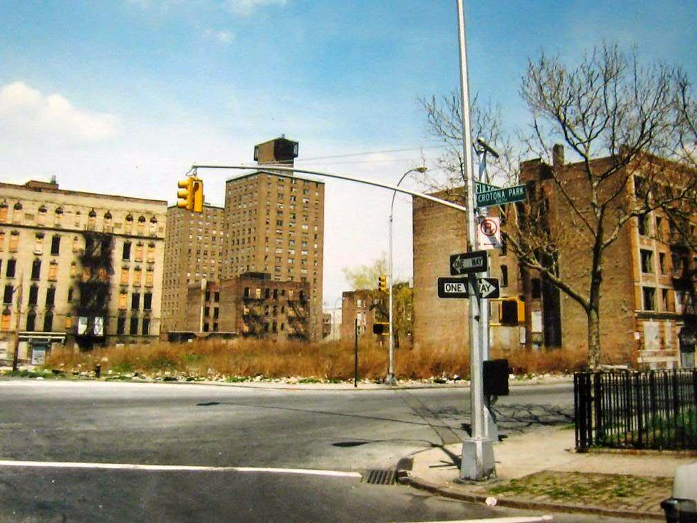 #8 Fulton Avenue and Crotona Park South, facing Northwest