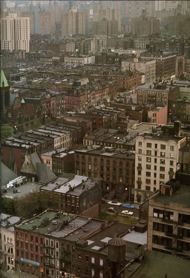 #74 Harlem from the air, photographed by Bernard Herrmann, 1977