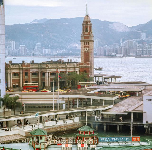 #32 Tsim Sha Tsui Clock Tower & Kowloon railway station, 1972