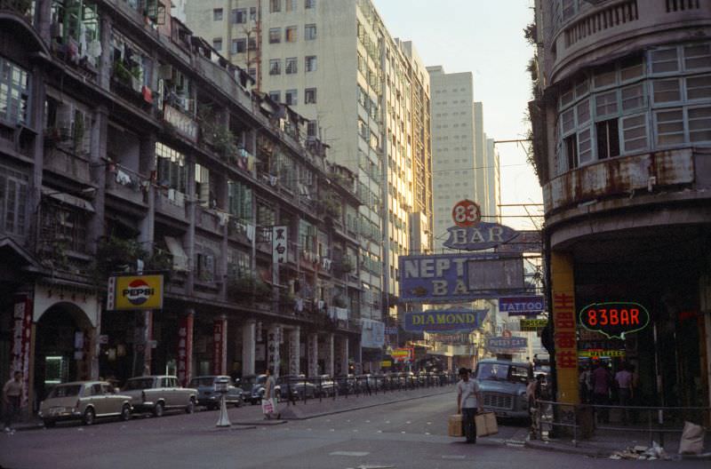 #62 Lockhart Road, at the corner of Luard, Wanchai, July 1972