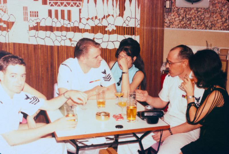#71 In a Wanchai bar, early 1970s