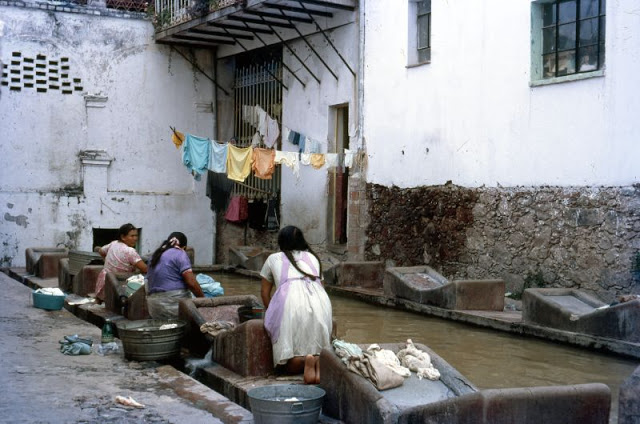 #13 Cuernavaca. Women washing outside the hotel