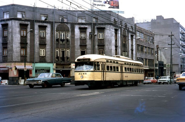 #25 Mexico City. PCC No. 2145 near the Railway Station