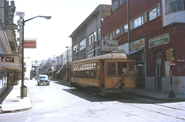 #38 Tampico. PCC car No. 1784 in city street