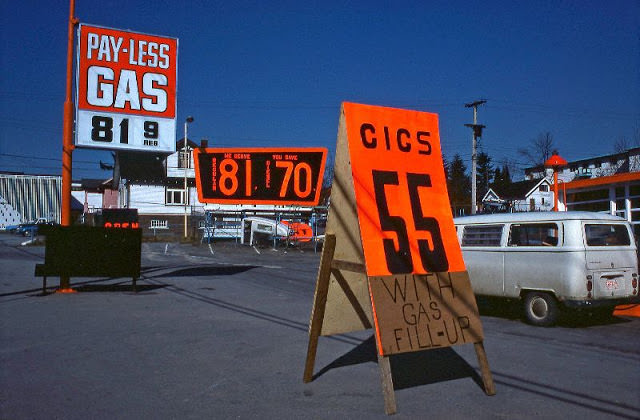 #56 With gas fill-up, Vancouver, March 1978