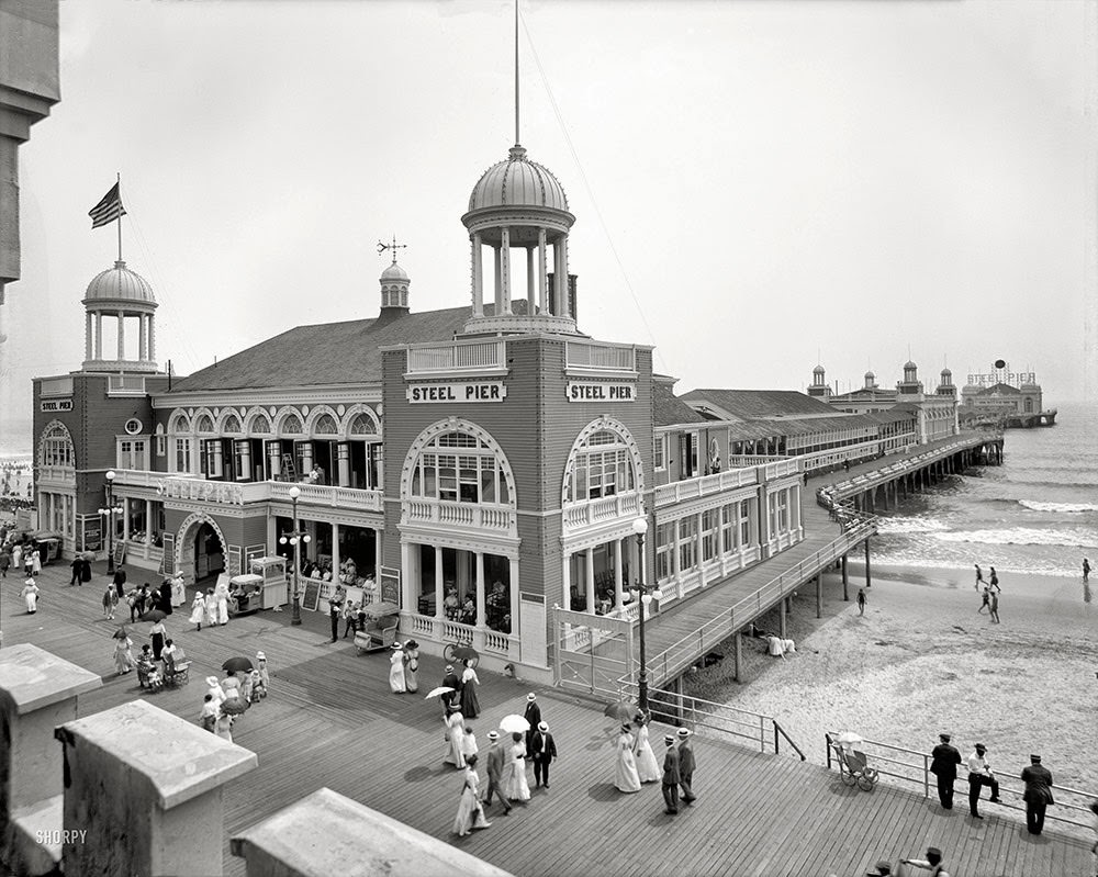 #22 The Jersey Shore circa 1910. Steel Pier, Atlantic City.