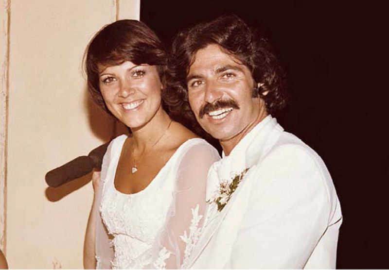 #27 Kris Jenner and her first husband Robert Kardashian at their 1978 wedding