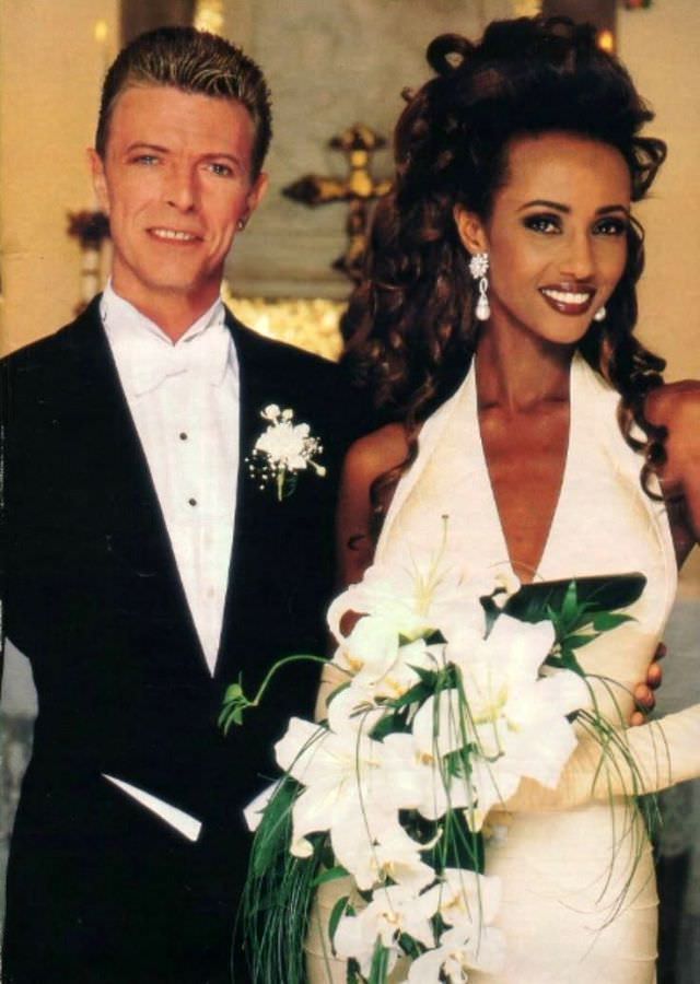 #39 David Bowie and Iman married in April 1992