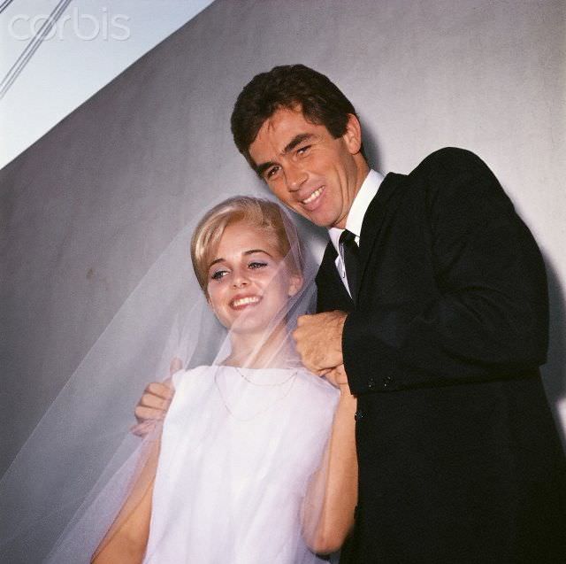 #12 Sue Lyon and Hampton Francher on their wedding day, 1964