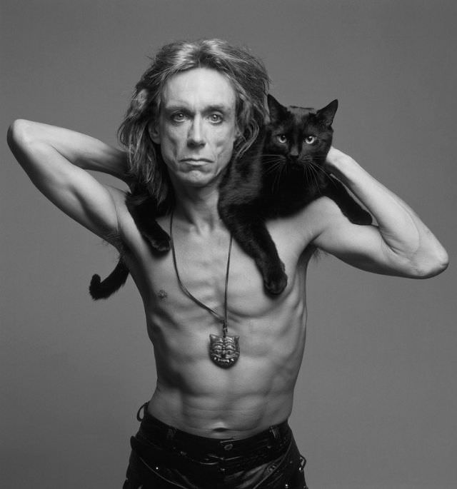 #18 Iggy Pop with his cat