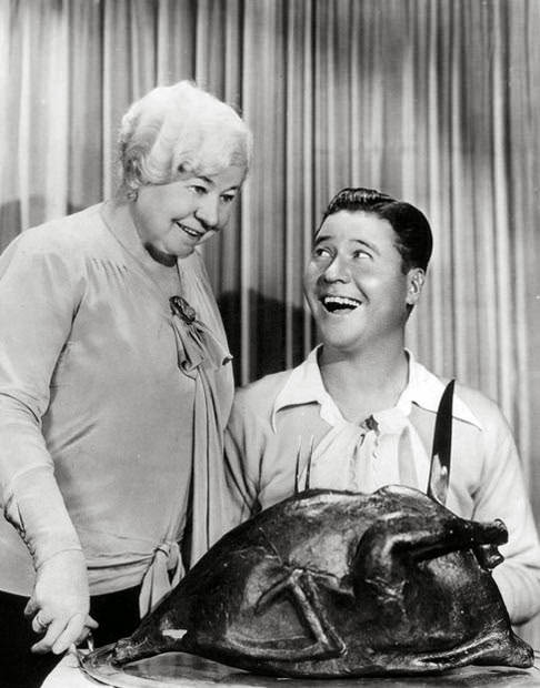 #57 Jack Oakie and his mother, Evelyn