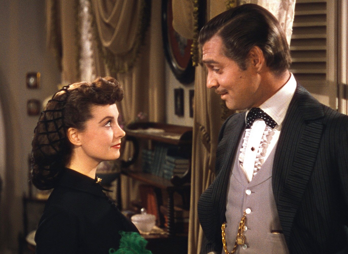 #8 Vivien Leigh and Clark Gable in Gone with the wind, 1939