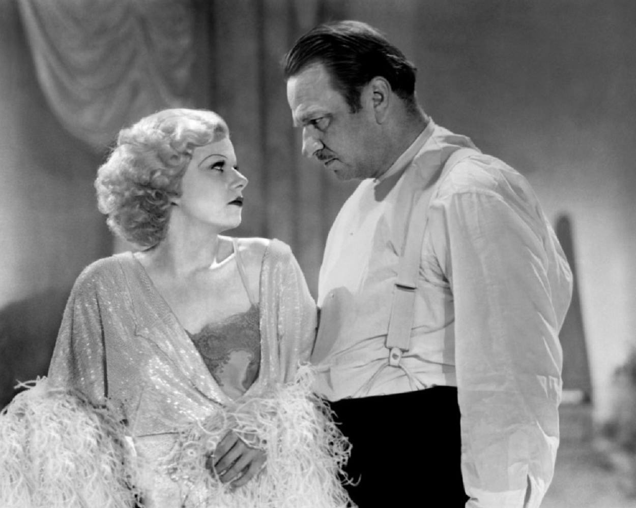 #15 Jean Harlow and Wallace Beery in Dinner at eight, 1933