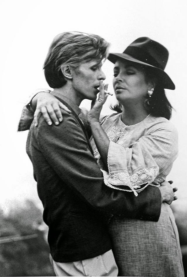 #21 David Bowie and Elizabeth Taylor