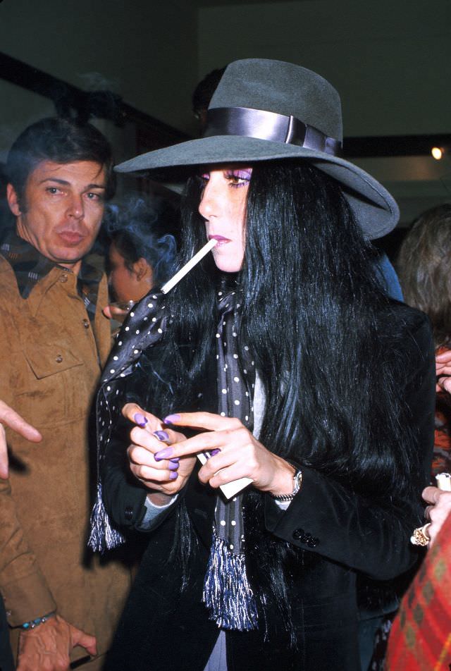 #19 Cher attends an event in Los Angeles, California. Photo by Michael Ochs Archives, 1974